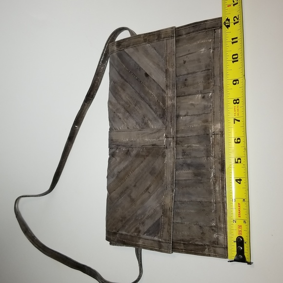 EEL Skin leather, buttery soft, women's crossbody, shoulder bag, - Picture 7 of 9